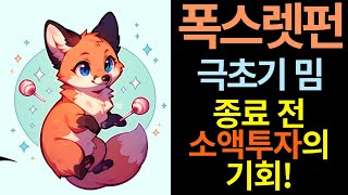 [폭스렛펀 코인] 극초기 2단계 밈! 지금 사면 최소 13배!!