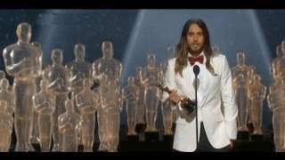 JARED LETO SPEECH - Oscars 2014 Jared Leto Best Supporting Actor