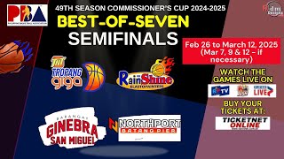 Pba Game Schedule for Feb 26 to  Mar 12, 2025 | PBA Commissioner's Cup 2024-2025 | BEST OF SEVEN