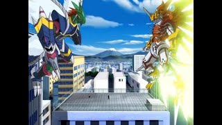 ShineGreymon vs Bio Darkdramon (Digimon Mugen)