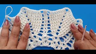 ENSAMBLE CAPA A CROCHET, PUNTO HOJAS A GANCHILLO | TODO EN CROCHET