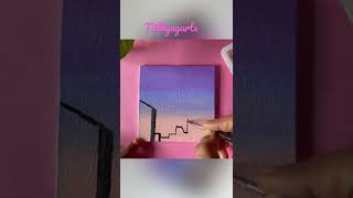 Mini Canvas Acrylic Painting 🖼 | #shorts#trending🔥 | pls subscribe & support for more videos💖💫