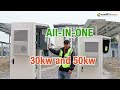 Bluesun all-in-one 30&50kw standard energy storage solutions #solarmanufacturer #solarenergy