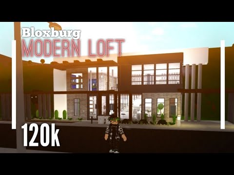 (120K) Modern Loft SpeedBuild - Bloxburg ROBLOX - YouTube