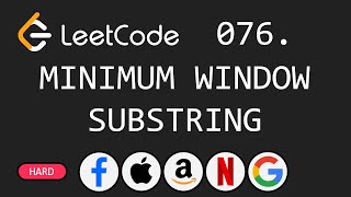 Minimum Window Substring - Leetcode 76 - Python
