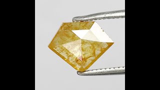 1.66 CT Dark Yellowish Fancy Cut Modified Salt and Pepper Loose