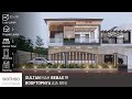 Desain Rumah Megah Modern Tropis 3 lantai 3 Kamar Tidur Dilahan 18 x 22 Meter