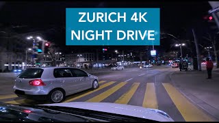 Driving in Zurich at Night