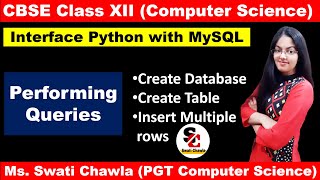 Create database , Table and insert multiple rows | Interface Python with MySql | CBSE XII | CS