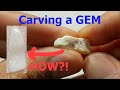 Dremel Carving Coober Pedy White Opal (Nova Points and Cerium Oxide)