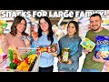 Snacks For LARGE Family! | What Will They Choose?