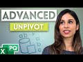 Excel Unpivot Data with Multiple Headers (Multiple Row levels into Columns with Power Query)