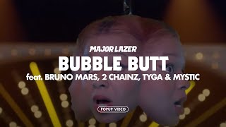 Major Lazer - Bubble Butt (Feat. Bruno Mars, 2 Chainz, Tyga \u0026 Mystic) [Official Pop-Up Video]