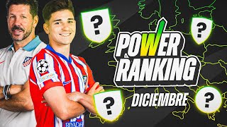 POWER RANKING: LOS MEJORES EQUIPOS DE EUROPA EN DICIEMBRE