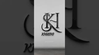 Logo name KHUSHI. Comment your names, #logo #viral #ytshorts #trending #art #shorts #design #yt