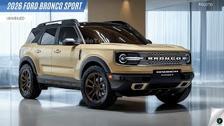 2026 Ford Bronco Sport Unveiled - The best Off-Road SUV in its class?