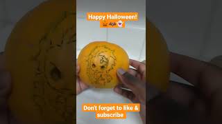 Demon Slayer Pumpkin Carving Tanjiro #shorts#demonslayer