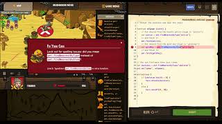 CodeCombat - Mushroom Noise - JavaScript