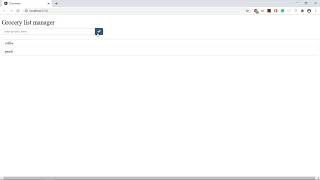 Angular Grocery List Manager App