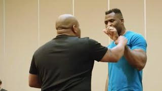 Mad Daniel Cormier was about to punch Francis Ngannou