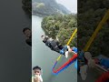 Bungee Jumping 😲🥱 With Rope In Beautiful Place Adventures #bungeejump #minitrampoline #viral #shorts