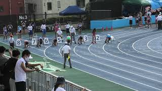 第１２回葛飾区ナイター記録会　中学１年生男子１００ｍ　浩太