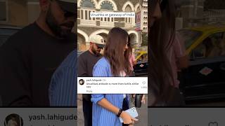 Virushka spotted at Gateway of India #sho #ytshorts #shorts #bollywood #viratkohli #anushkasharma