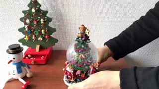 スノードーム オルゴール ツリー クリスマス