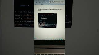 Write a program in python to add two integers without using arithmetic operator