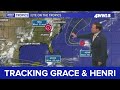 Tuesday 10 PM Tropical Update: Grace and Henri strengthen