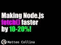 Improving Node.js fetch() by 10% - From flamegraph to implementation!