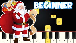 Jingle Bells - Christmas Songs | Beginner Piano Tutorial | Easy Piano