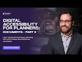 Creating Accessible Documents as Planners