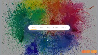 Creating Animated Sliding Menu Indicator using Html CSS and Vanilla Javascript | Magic Line Indicato