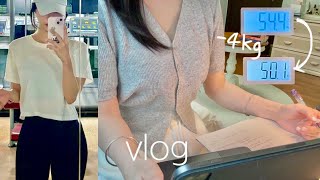 [일상 vlog] 3일만에 ‘-4kg’ 급찐급빠🔥다이어트 오트밀 쉐이크 추천 | 공부 브이로그📝(컴활2급, 이직준비, 어학공부) | 피부 좋아진 스킨케어 추천