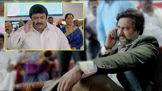 Bobby Simha Warning CM Prabhu Scene || Saamy 2 Telugu Movie Scenes || Vikram ||  Cinema Theatre