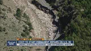 Repairs begin on flood damaged highway