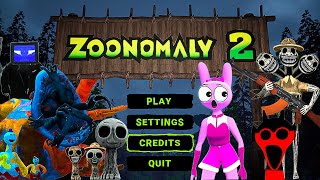 Zoonomaly 2 Official Game Play | All the Sizes of Sprunki, Poppy 4 I want to help them in the zoo