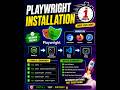 🔥 Playwright Installation in 1 Minute 🚀 | Step-by-Step Tutorial | Telugu
