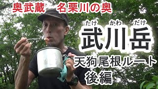 奥武蔵　名栗川の奥　～武川岳　天狗尾根ルート　後編～