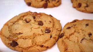 Pecan Turtle Cookies | Chocolate Chip/Caramel/Pecan Cookies | No Electric Mixer Needed!