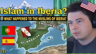 American Reacts What happened with the Muslim Majority of Spain?