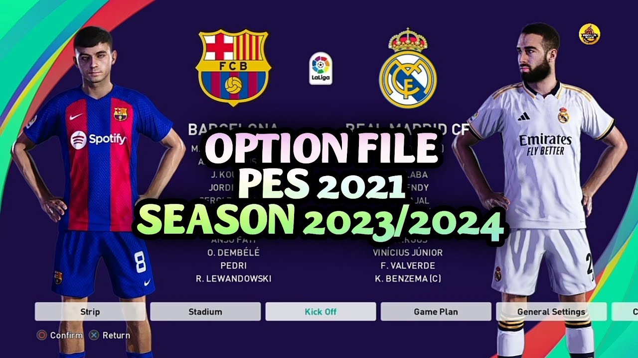 PES 2021 - OPTION FILE PES 2021 SEASON UPDATE 23-24 | PS4 REVIEW - YouTube