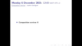 Bowed Electrons @ UCT 2021 - Day 3 Joakim Sandgren (Composition seminar II)