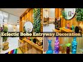 Eclectic Boho Entryway Makeover in budget | Small Entryway Decoration