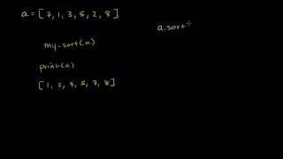 Exercise - Write a Sorting Function
