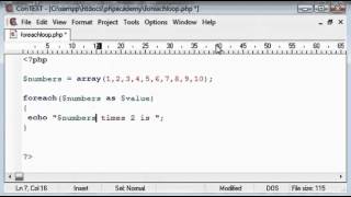 For Each Loop Tutorial in Computer Programming (example PHP) [Hindi]
