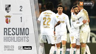 Highlights | Resumo: Vitória SC 2-1 SC Braga (Liga 22/23 #22)