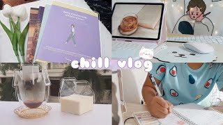 ☁️ chill vlog 23 | new apop books!! 📚, trying coffee drips, study vlog (online class set-up) 🧸