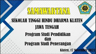 LIVE UPACARA SAMAWARTANA - STHD KLATEN JAWA TENGAH 2023 - 17 Nov 2023